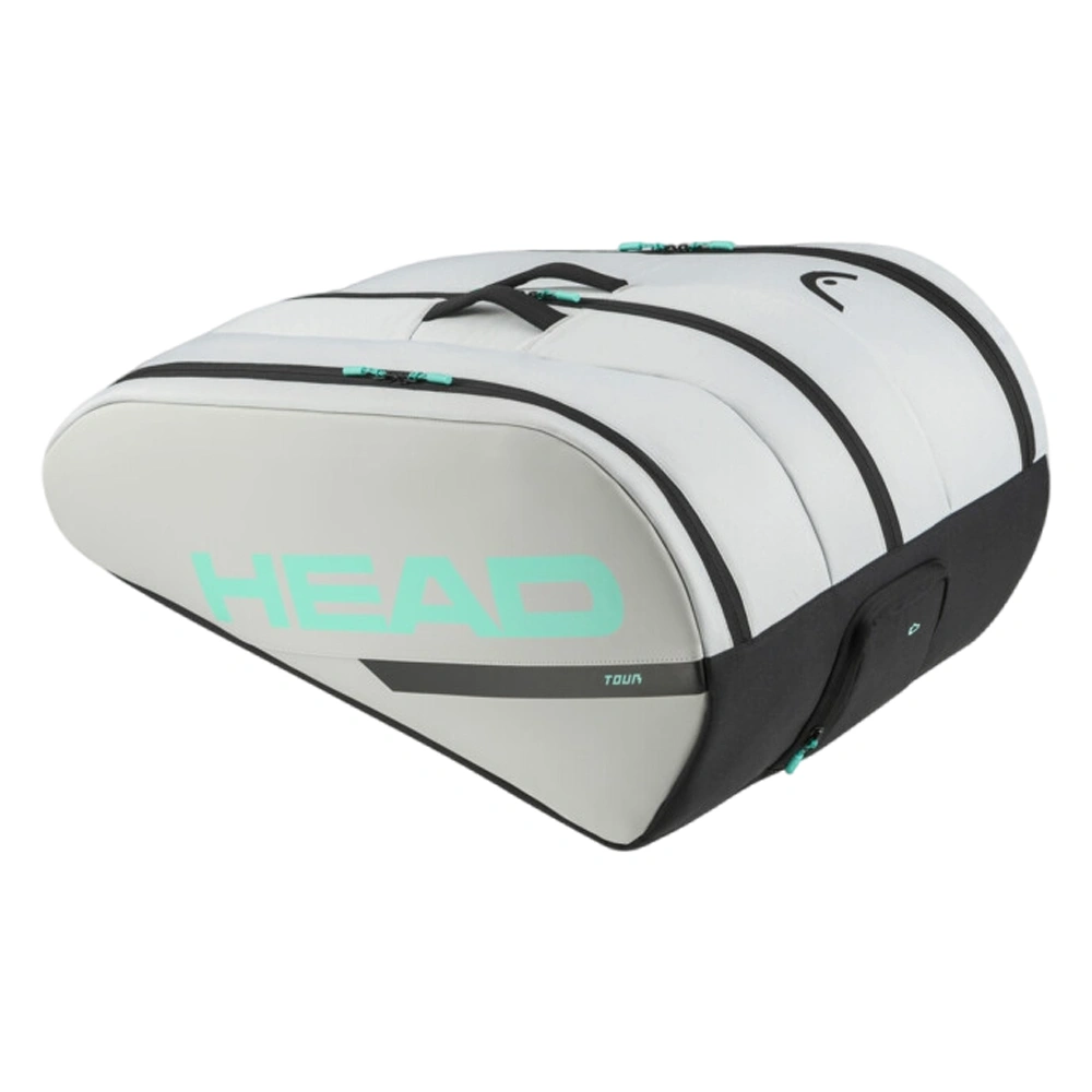 ساک تنیس هد سری TOUR مدل 12 راکته رنگ طوسی-سبز - فروشگاه تنیس شاپ - راکت تنیس, کفش تنیس, ساک تنیس, توپ تنیس, کفش رانینگ